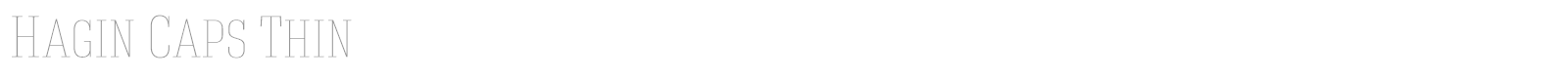 Hagin Caps Thin font preview